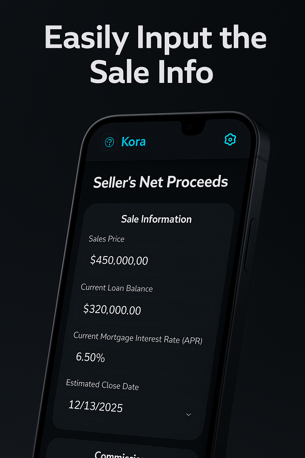 Kora seller net screen